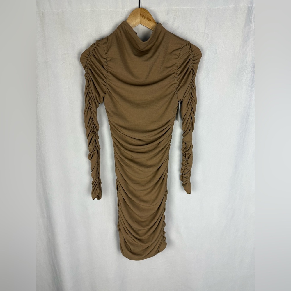 Brown mini dress